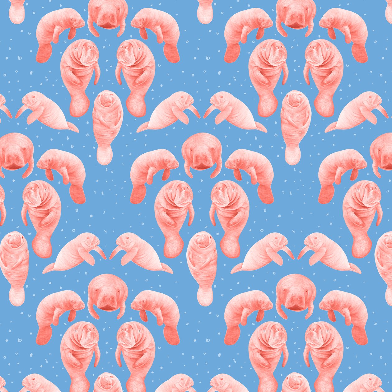 Manatee Pattern, 2023 by Stacy Hsu