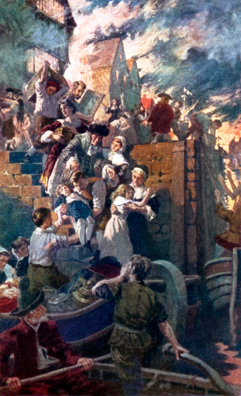 The Great Fire of London by Stanhope Alexander (after) Forbes