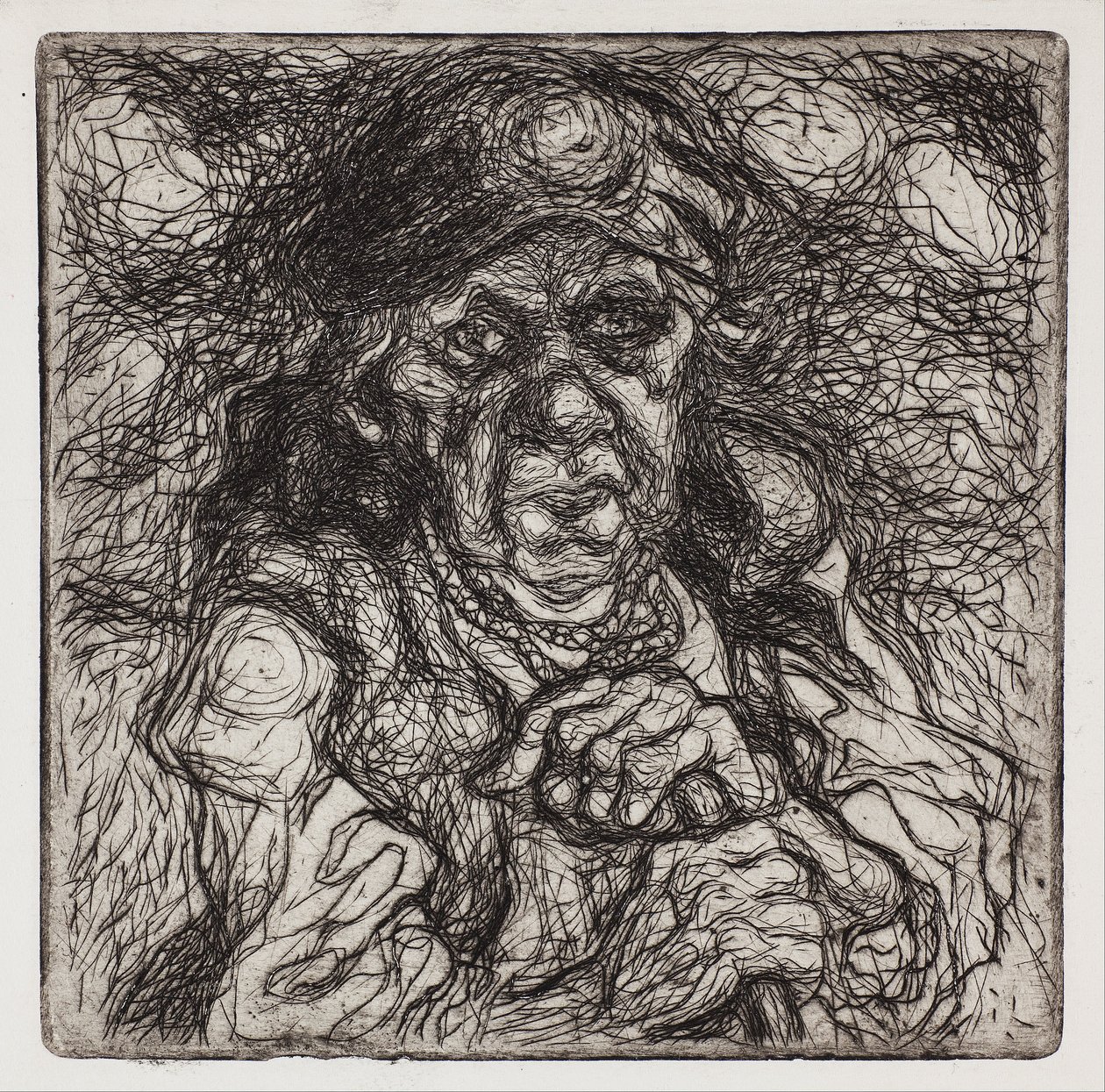 Old Peasant Woman by Stanisław Osostowicz