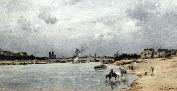 Austerlitz Bridge, Paris by Stanislas Victor Edouard Lepine