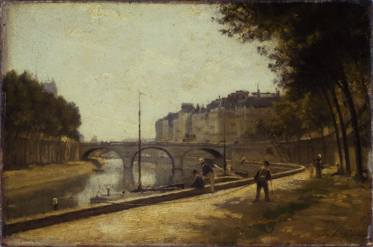 Saint-Michel Bridge, ca. 1880 by Stanislas Victor Edouard Lepine