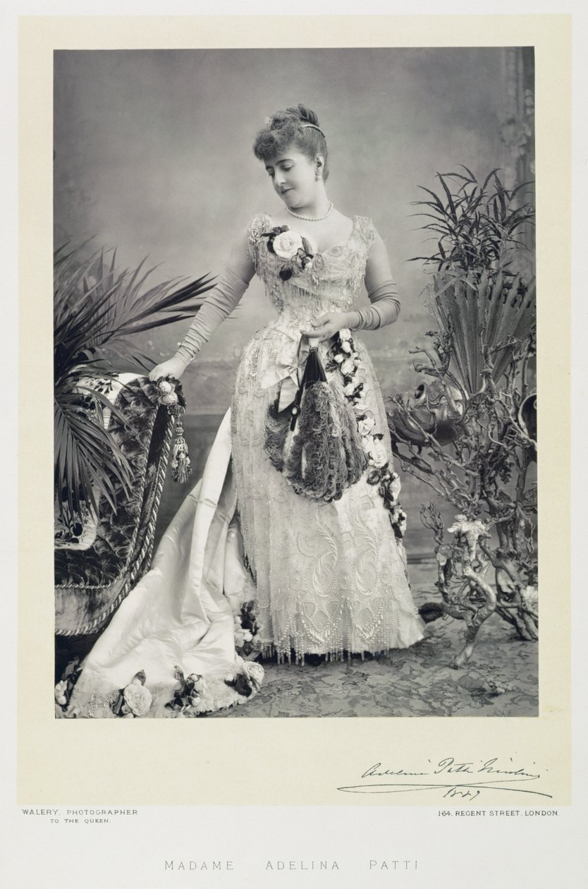 Portrait of Madame Adelina Patti (1843-1919) by Stanislaus Walery