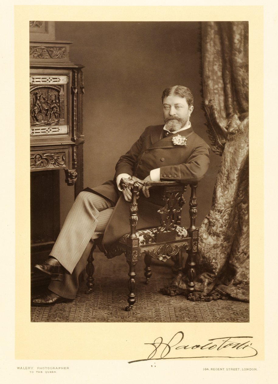 Sir Francesco Paolo Tosti (1847-1916), song composer, portrait photograph by Stanislaus Walery