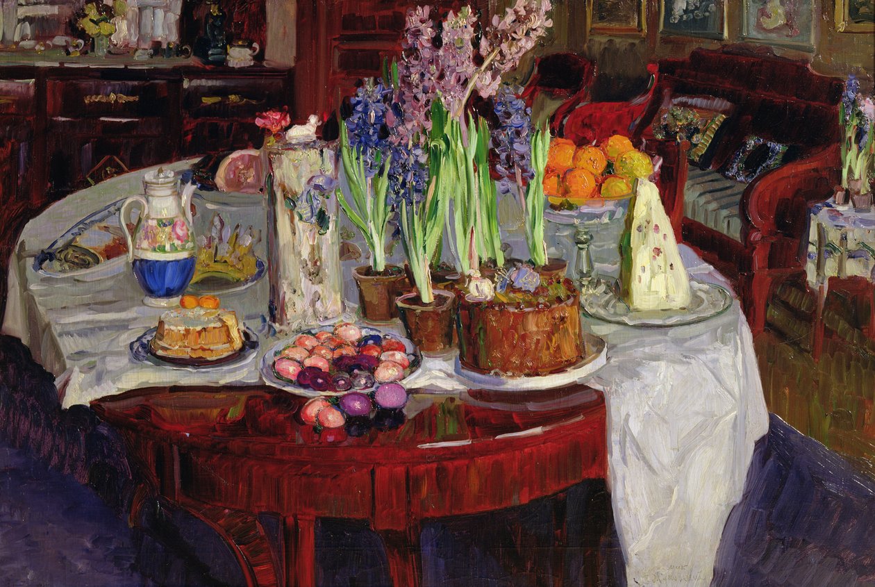 Easter Table by Stanislav Julianovic Zukovskij
