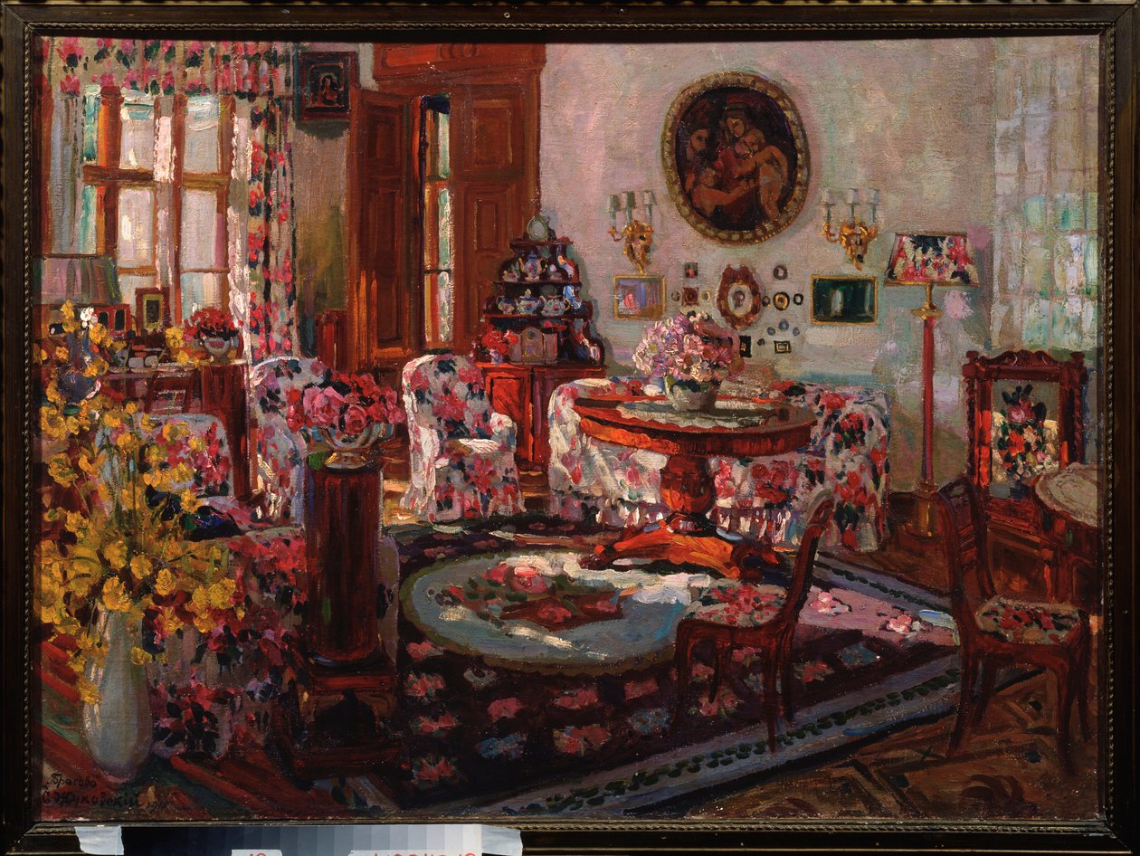 Interior of the Brasovo Manor by Stanislav Joulianovitch Joukovski