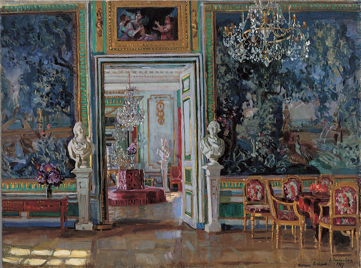 Interior in the Kuskovo Palace by Stanislav Julianovic Zukovskij
