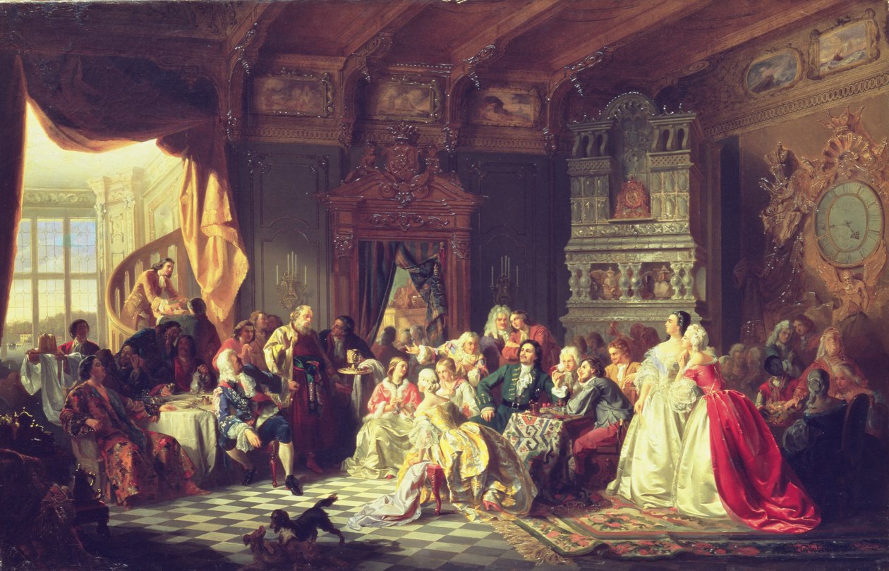 The Assembly under Peter the Great by Stanislaw Chlebowsky