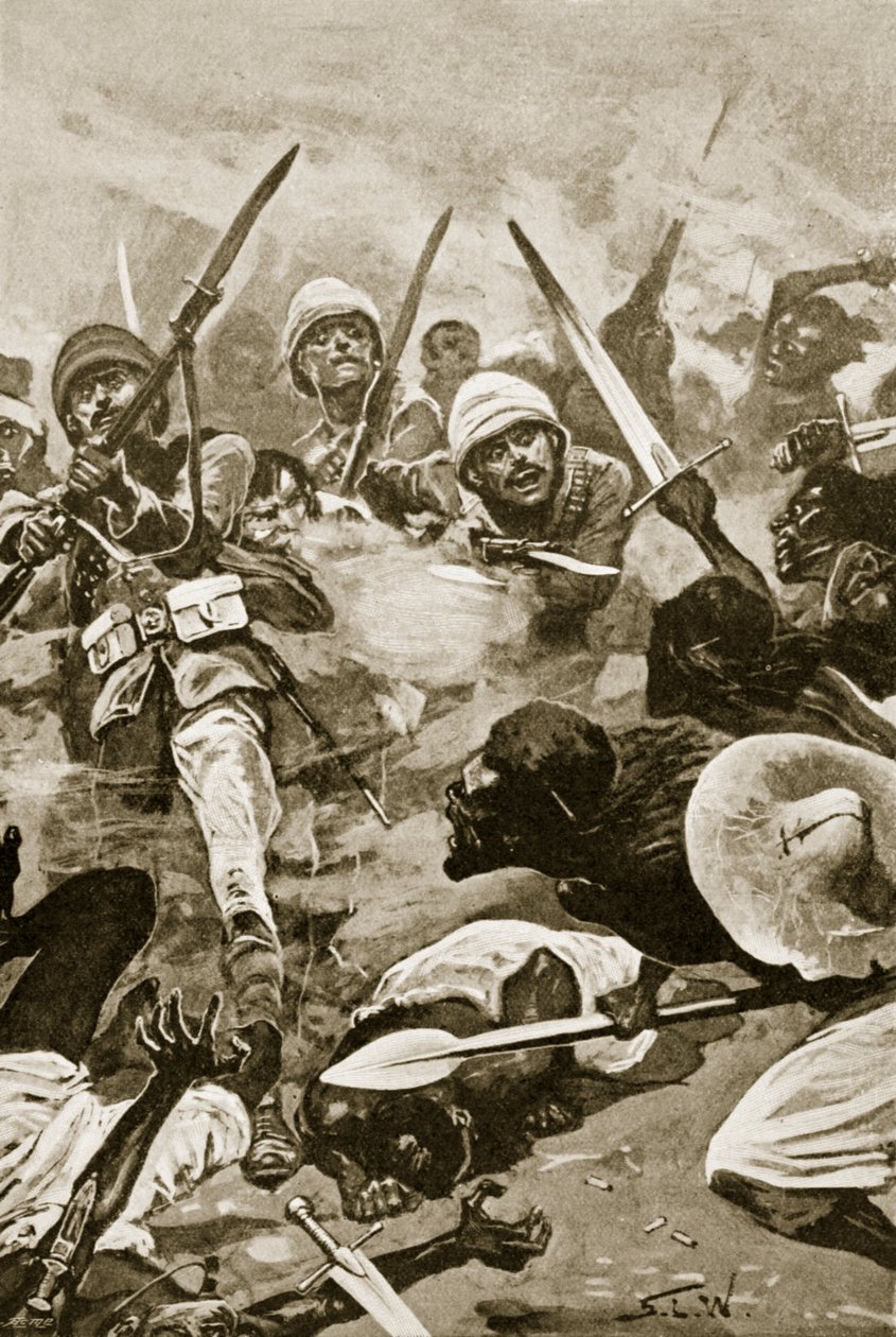 The Square at Abu-Klea, January 17th, 1885 by Stanley L. Wood