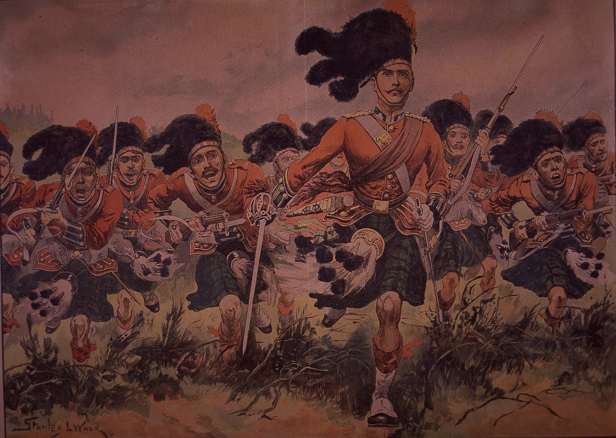 Charge of the Black Watch by Stanley L. (after) Wood