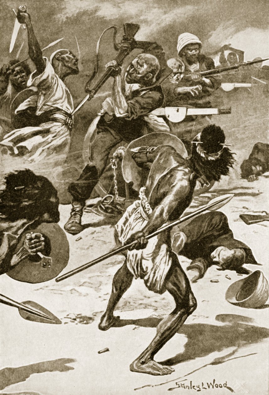 The Battle of Abu-Klea, January 17th by Stanley L. (after) Wood