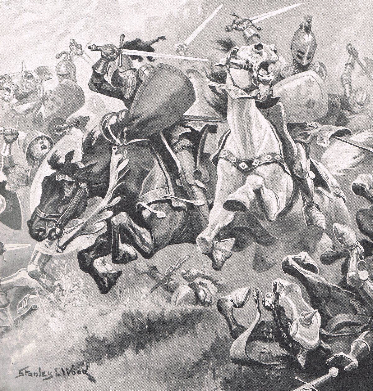 Battle of Shrewsbury, 21st July 1403, Illustration from 