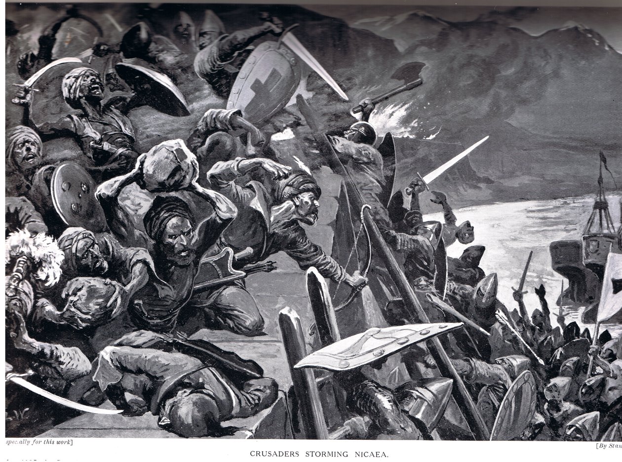 Crusaders Storming Nicaea by Stanley L. Wood