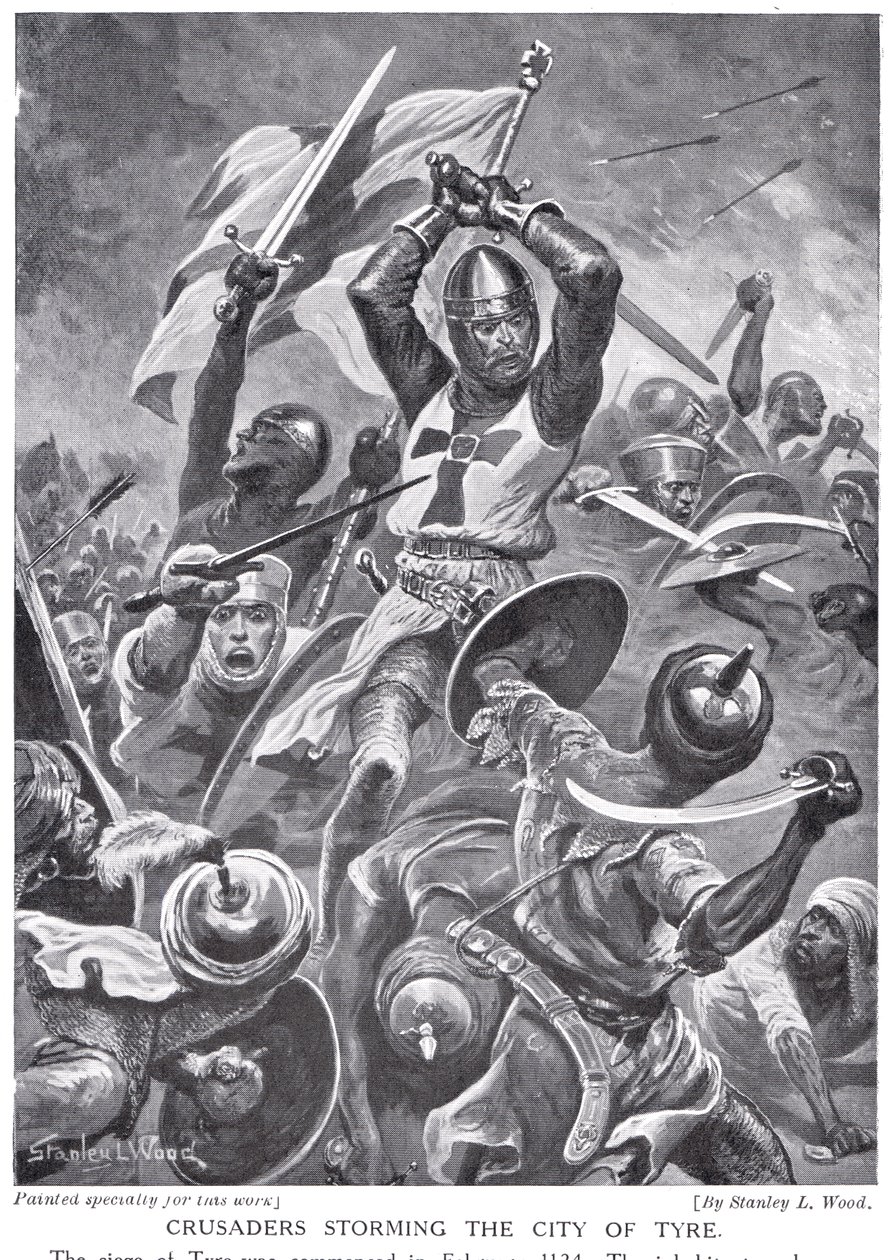Crusaders Storming the City of the Tyre by Stanley L. Wood