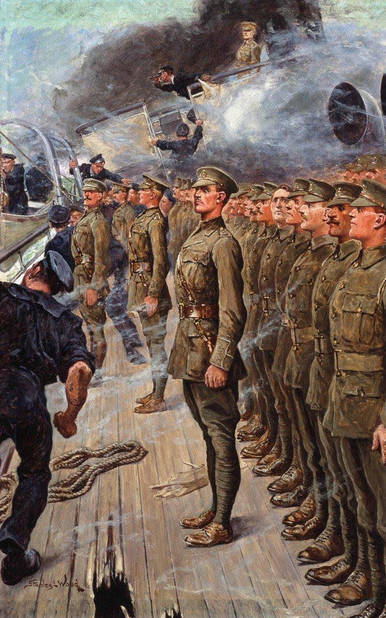 The evacuation of the troopship SS 