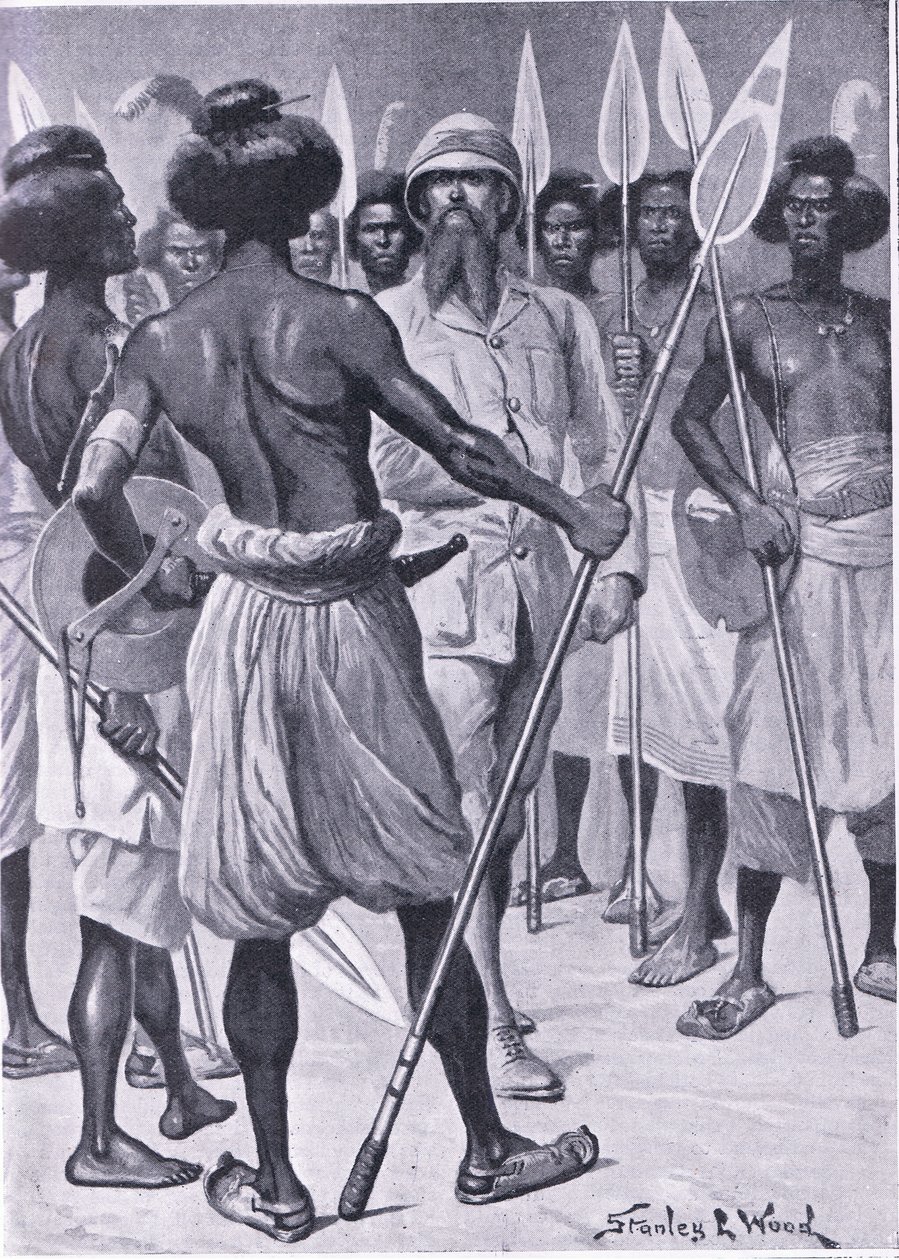The type of warrior Burton met in Somaliland (illustration from Cassell