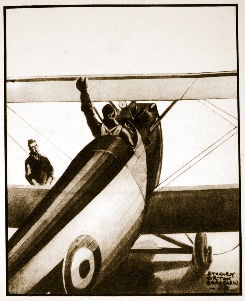 Chocks away, illustration from 