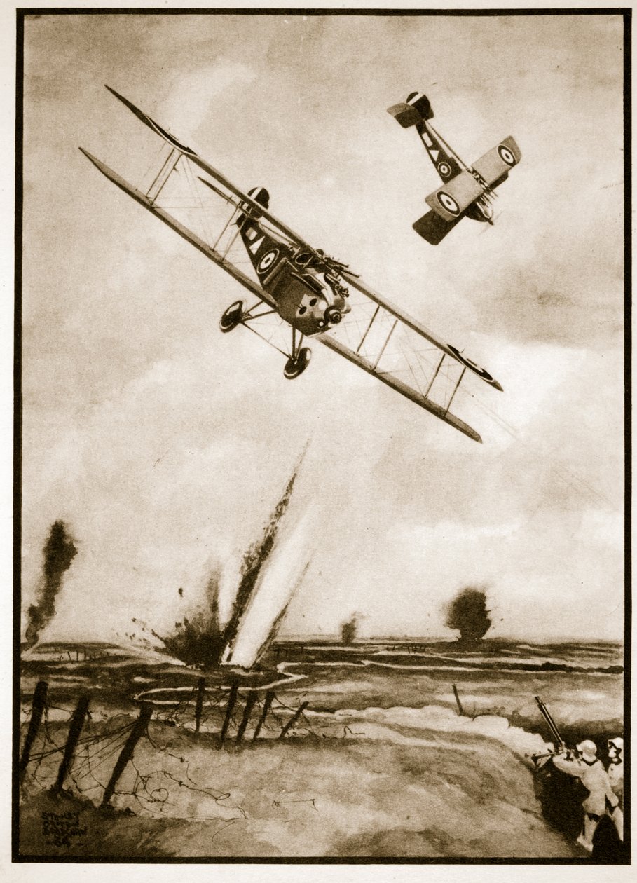 Trench Strafing, illustration from 