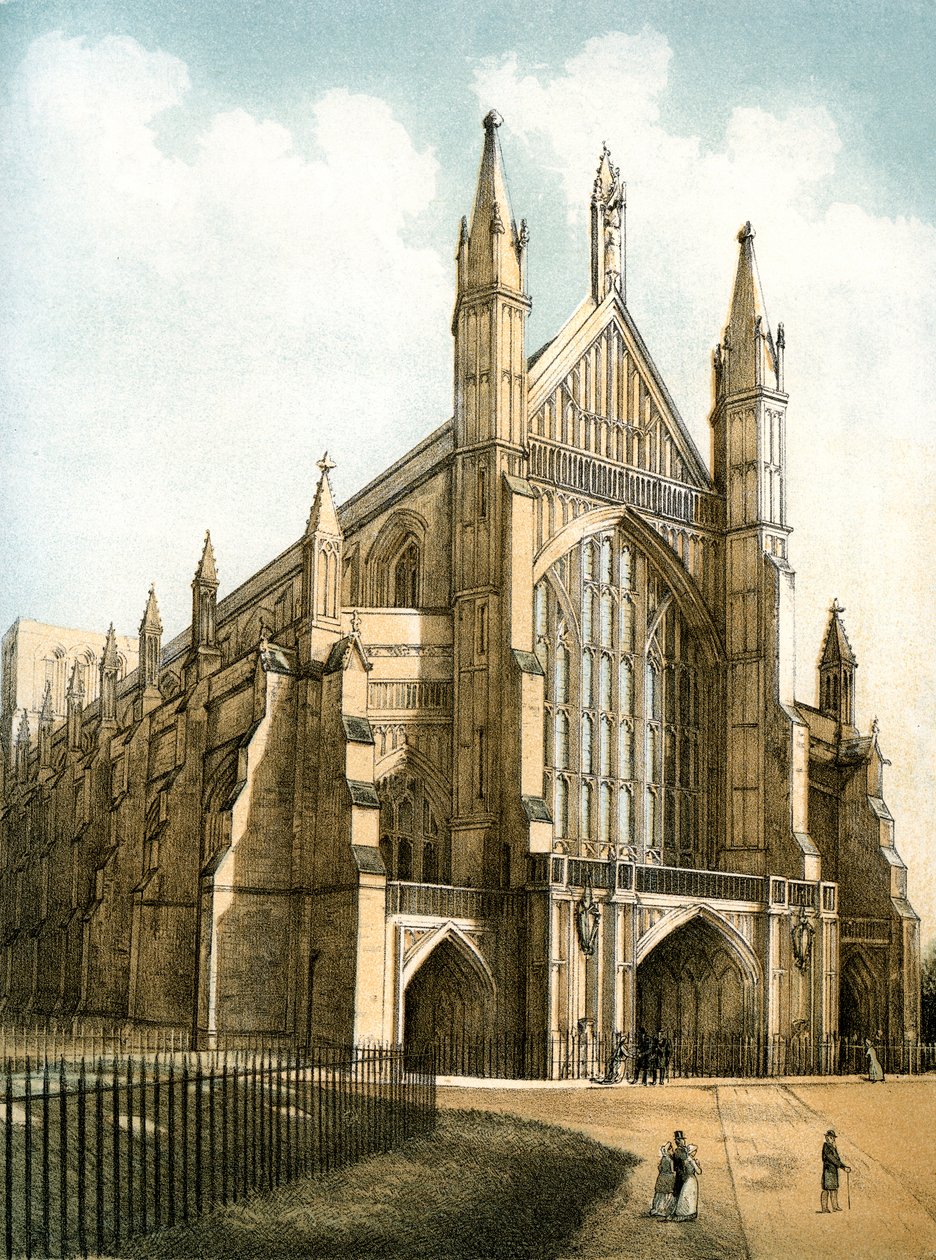 Winchester Cathedral, Hampshire, c1870 by Stannard and Son