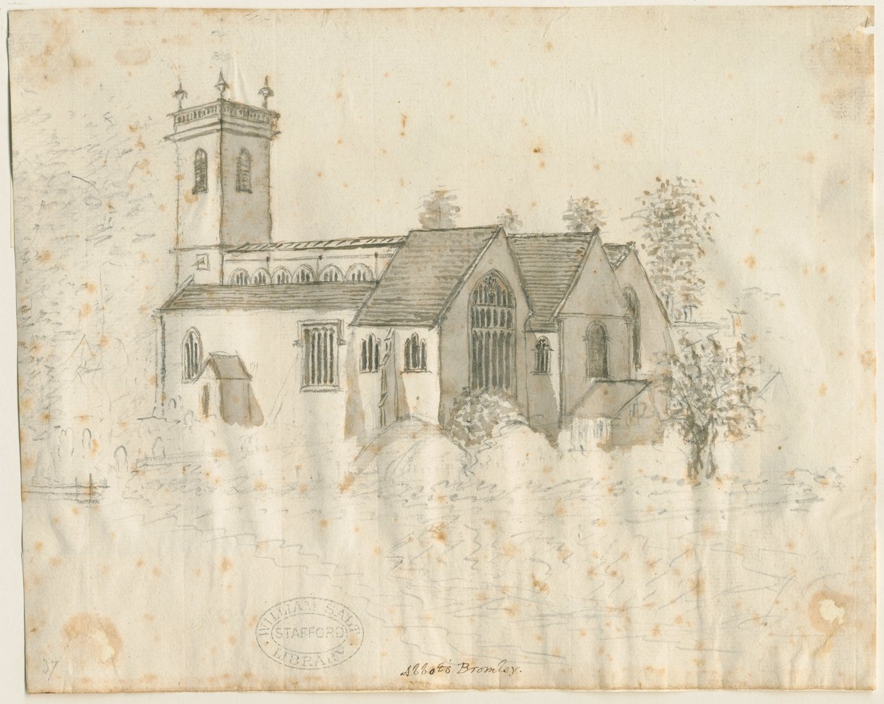 Abbots Bromley Church by Stebbing Shaw