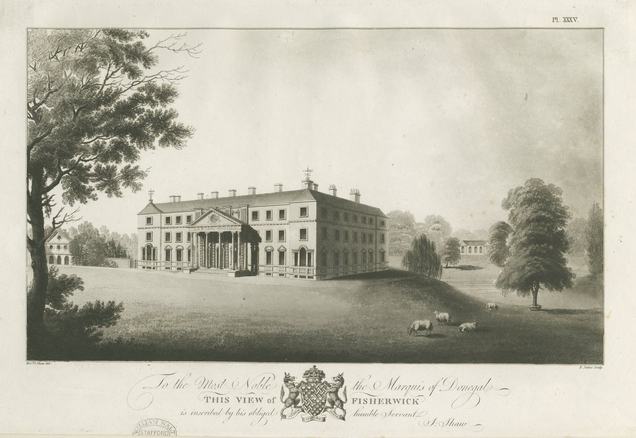 Fisherwick Hall by Stebbing Shaw