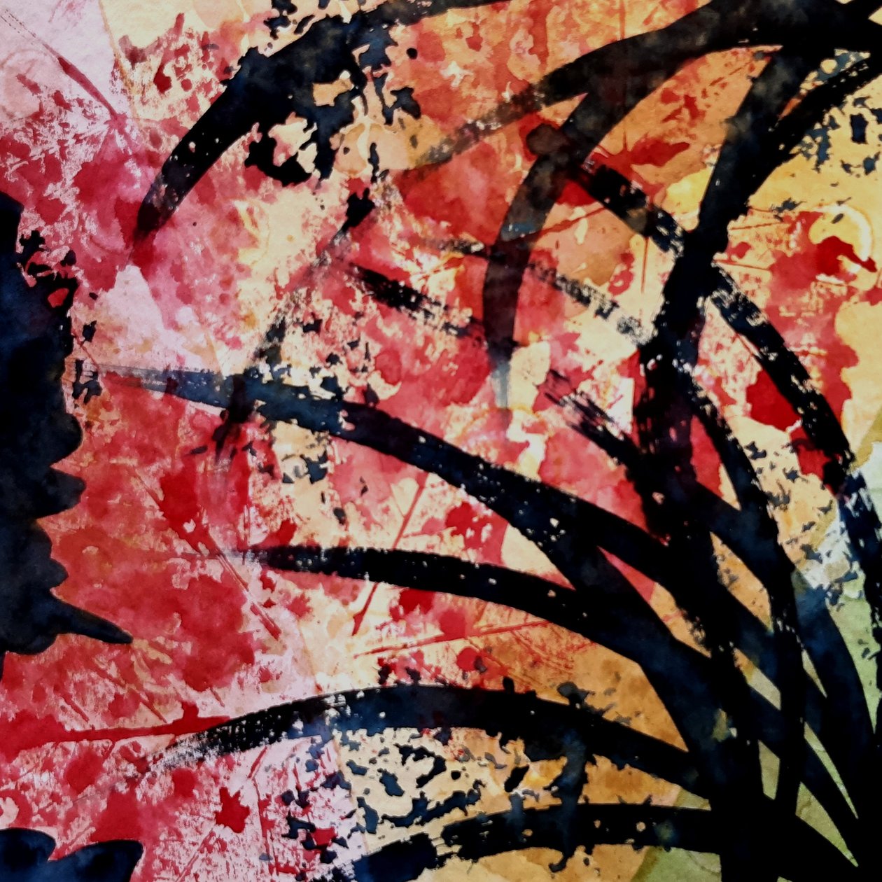 Experiment with Leaves - No. 5 by Steegs Art Karin