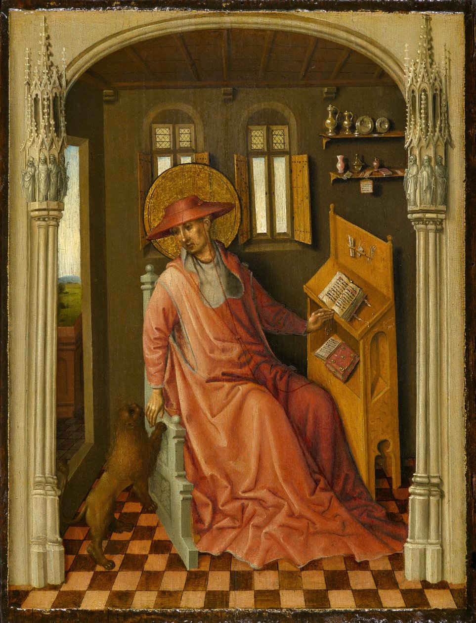 Saint Jerome in His Study by Stefan Lochner