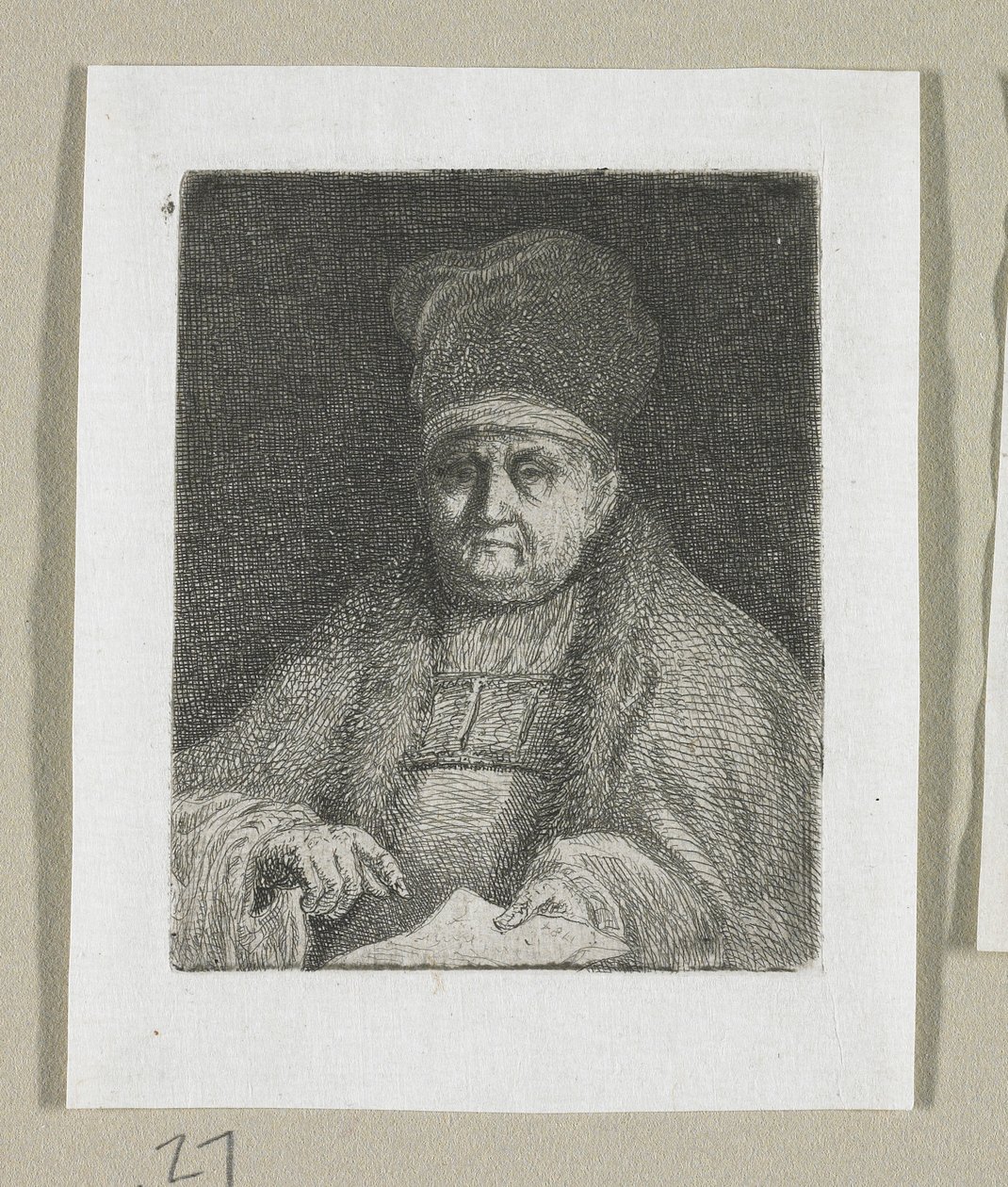 Half-Length Portrait of an Ecclesiastic Dignitary by Stefan Juliusz Norblin de la Gourdaine