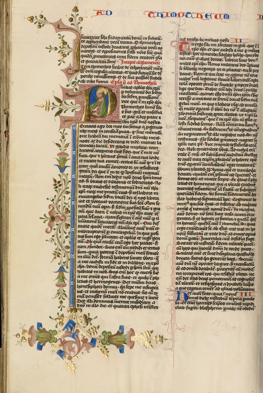 Initial P: Saint Paul by Stefan Lochner