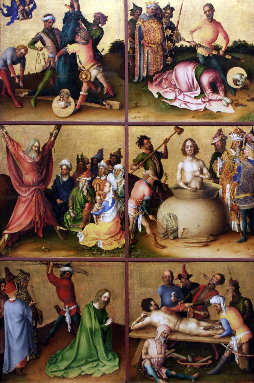 The Martyrdom of the Apostles (detail) by Stefan Lochner
