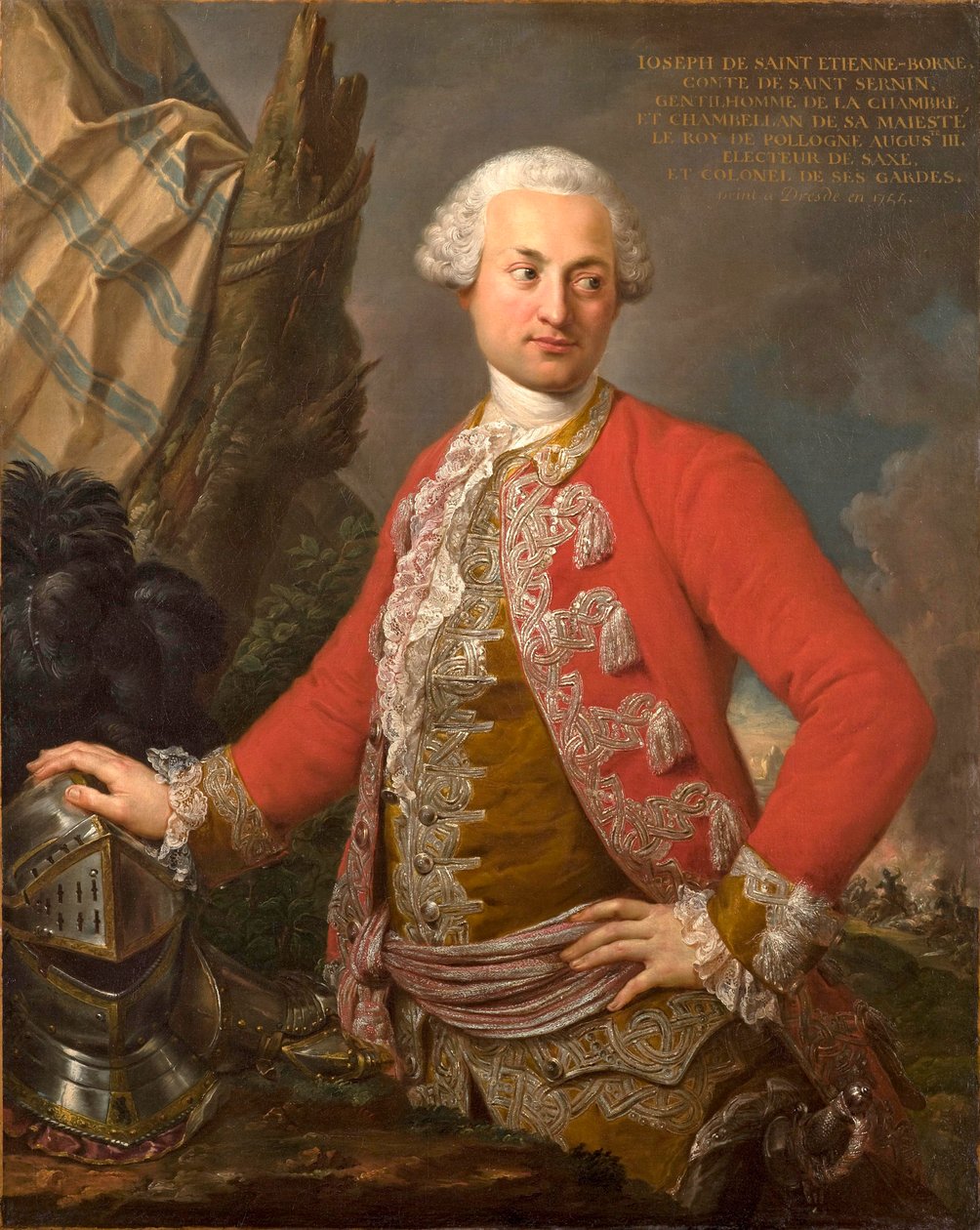 Portrait of Joseph de Saint Étienne Borne, Comte de Saint Sernin, Royal Polish and Electoral Saxon Chamberlain, Captain of the Guard, and Adjutant-General of the Infantry by Stefano Torelli