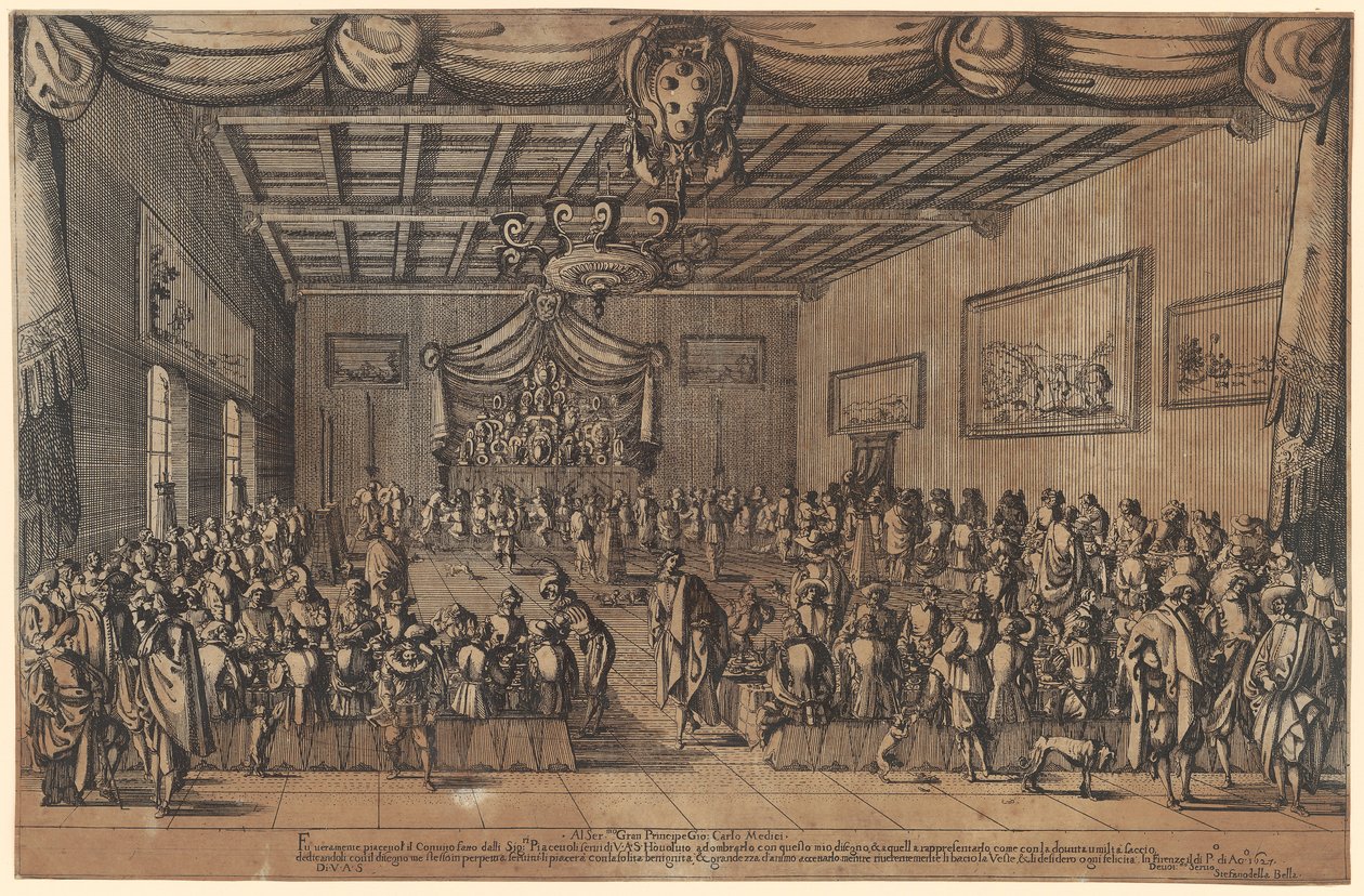 Banquet of the Pleasant Ones by Stefano della Bella