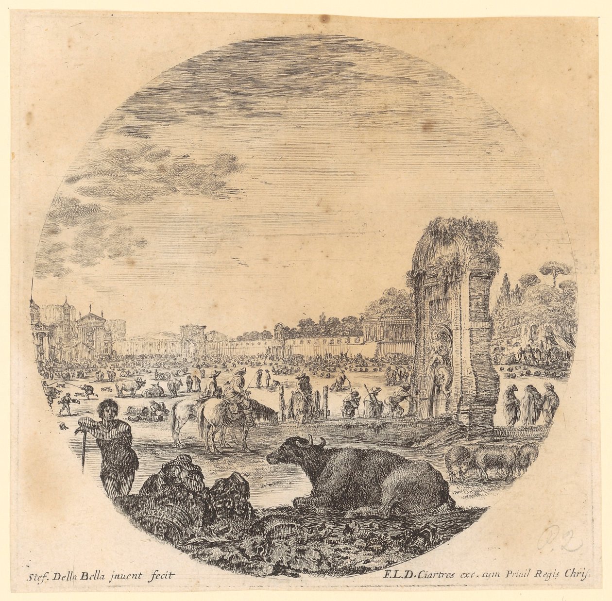 Campo Vaccino by Stefano della Bella