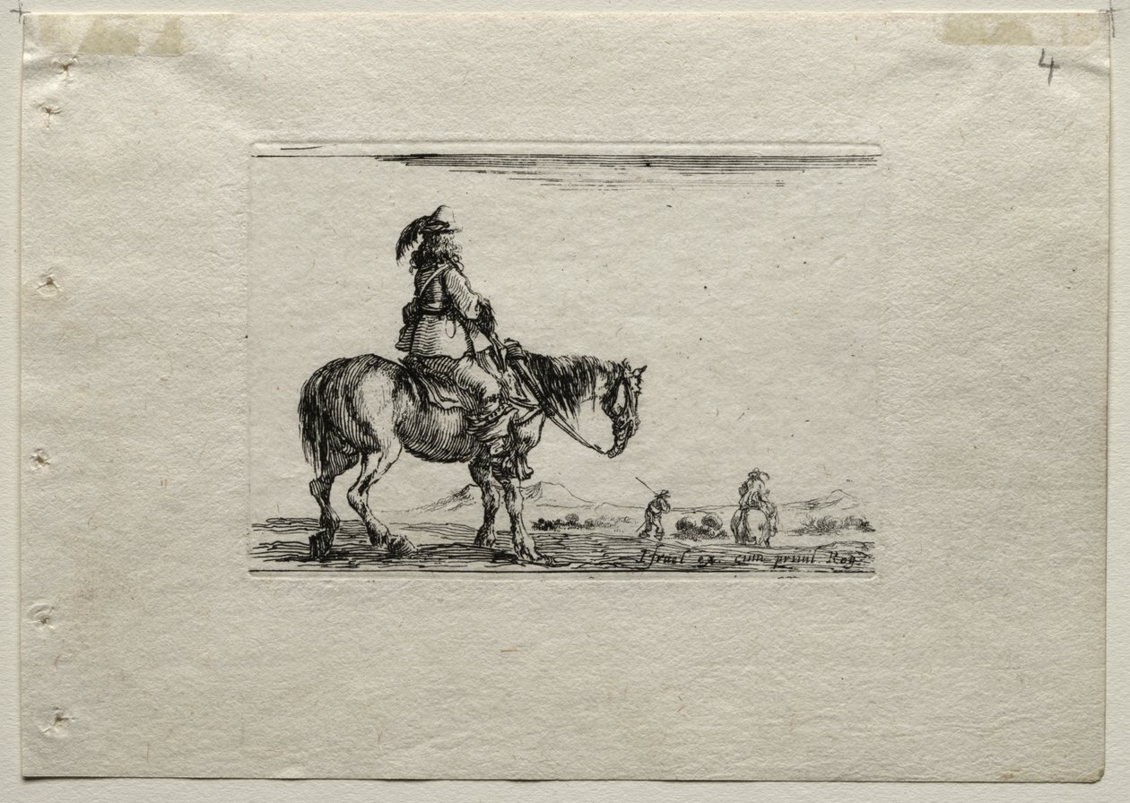 Caprices: Mounted Cavalier by Stefano della Bella