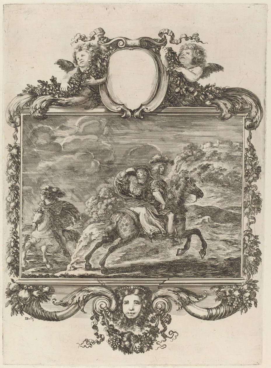 Clovis and Clotilda by Stefano della Bella