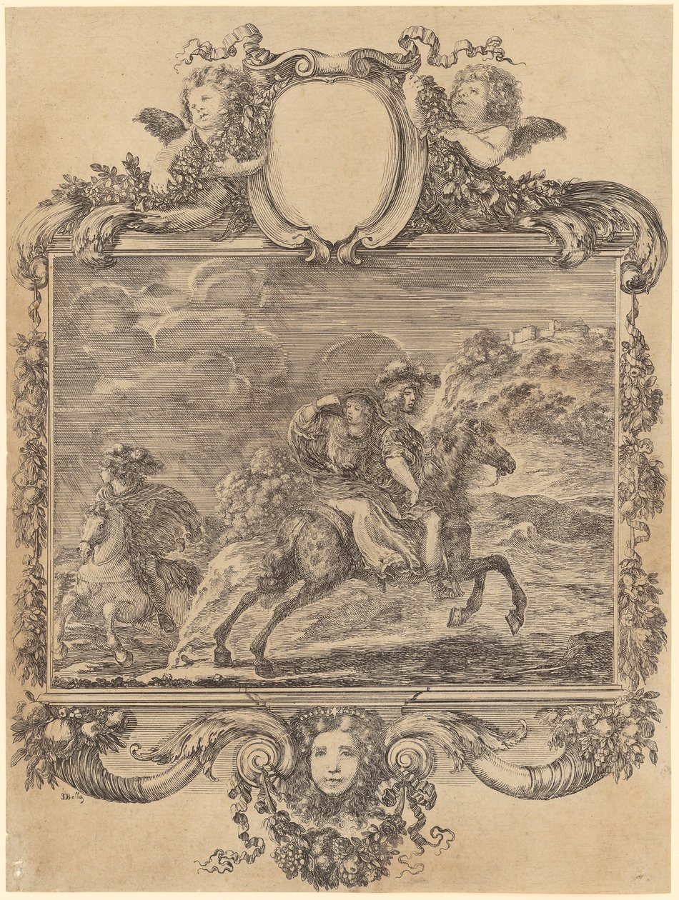 Clovis and Clotilde by Stefano della Bella