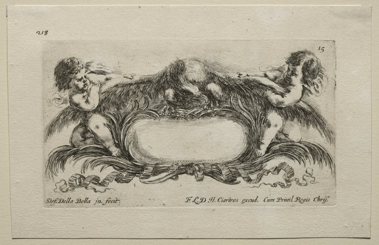 Collection of Various Caprices and New Designs of Cartouches and Ornaments: No 15 by Stefano della Bella