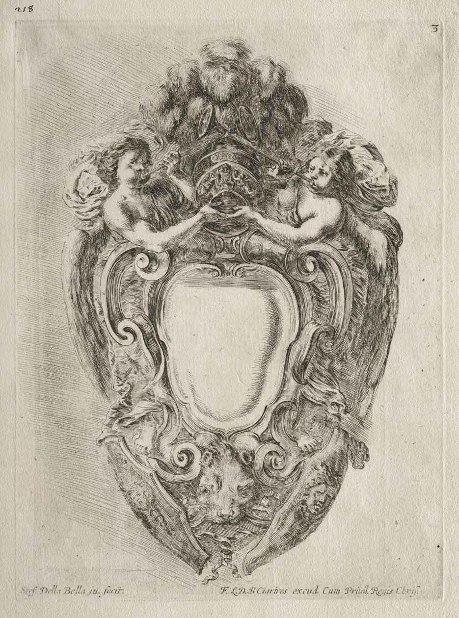 Collection of Various Caprices and New Designs of Cartouches and Ornaments: No. 3 by Stefano della Bella