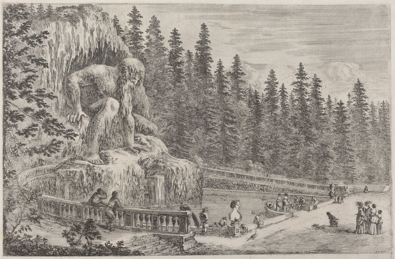 Colossal Statue of the Apennines by Stefano della Bella