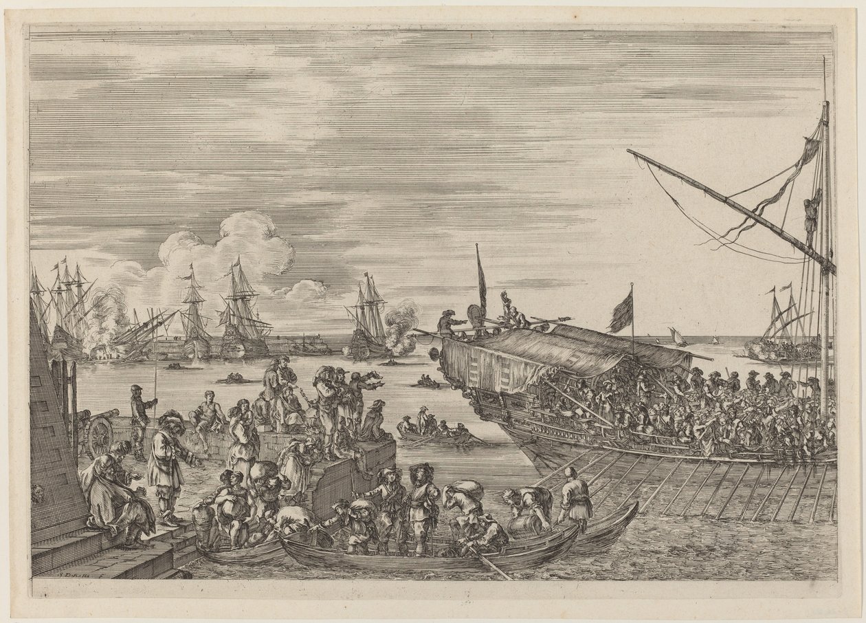 Departure of a Ship by Stefano della Bella