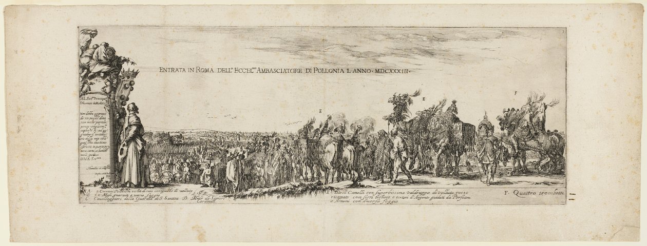 Entrance of the Ambassador of Poland into Rome by Stefano della Bella