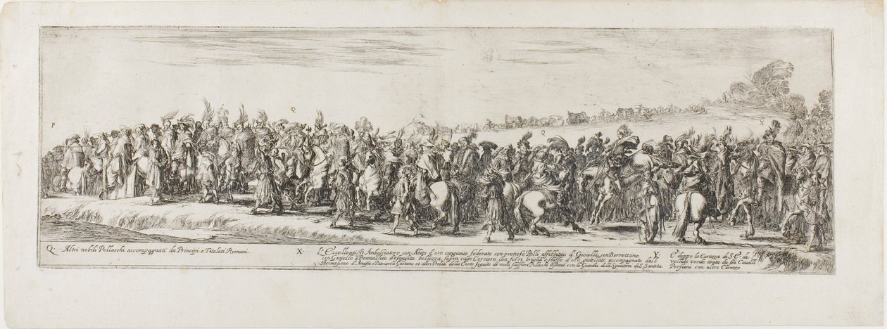 Entrance of the Ambassador of Poland into Rome by Stefano della Bella