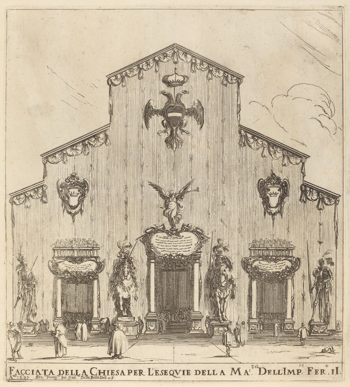 Facade of the Church of San Lorenzo, Florence by Stefano della Bella