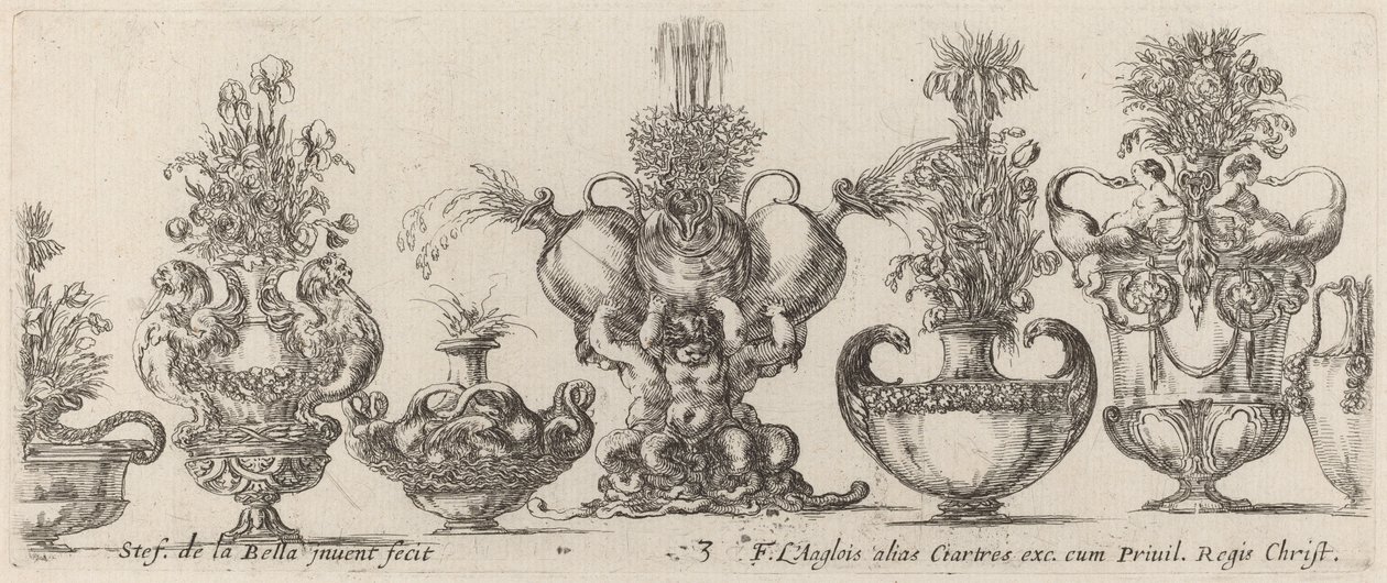 Fantastic Vases by Stefano della Bella