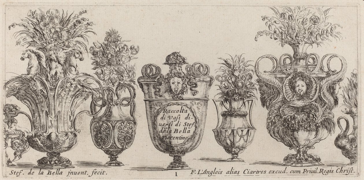 Fantastic Vases by Stefano della Bella