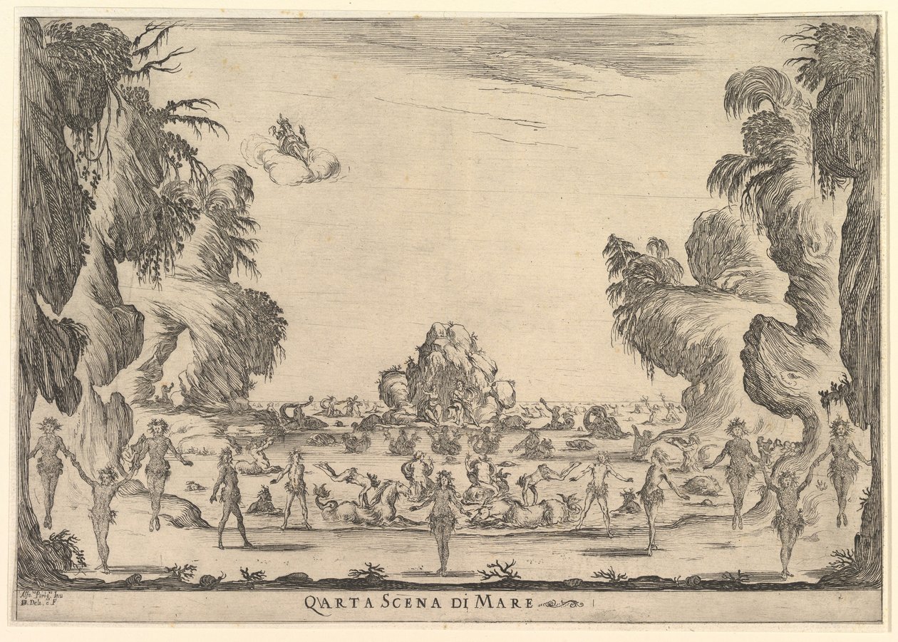 Fourth Scene, The Sea, from The Marriage of the Gods by Stefano della Bella