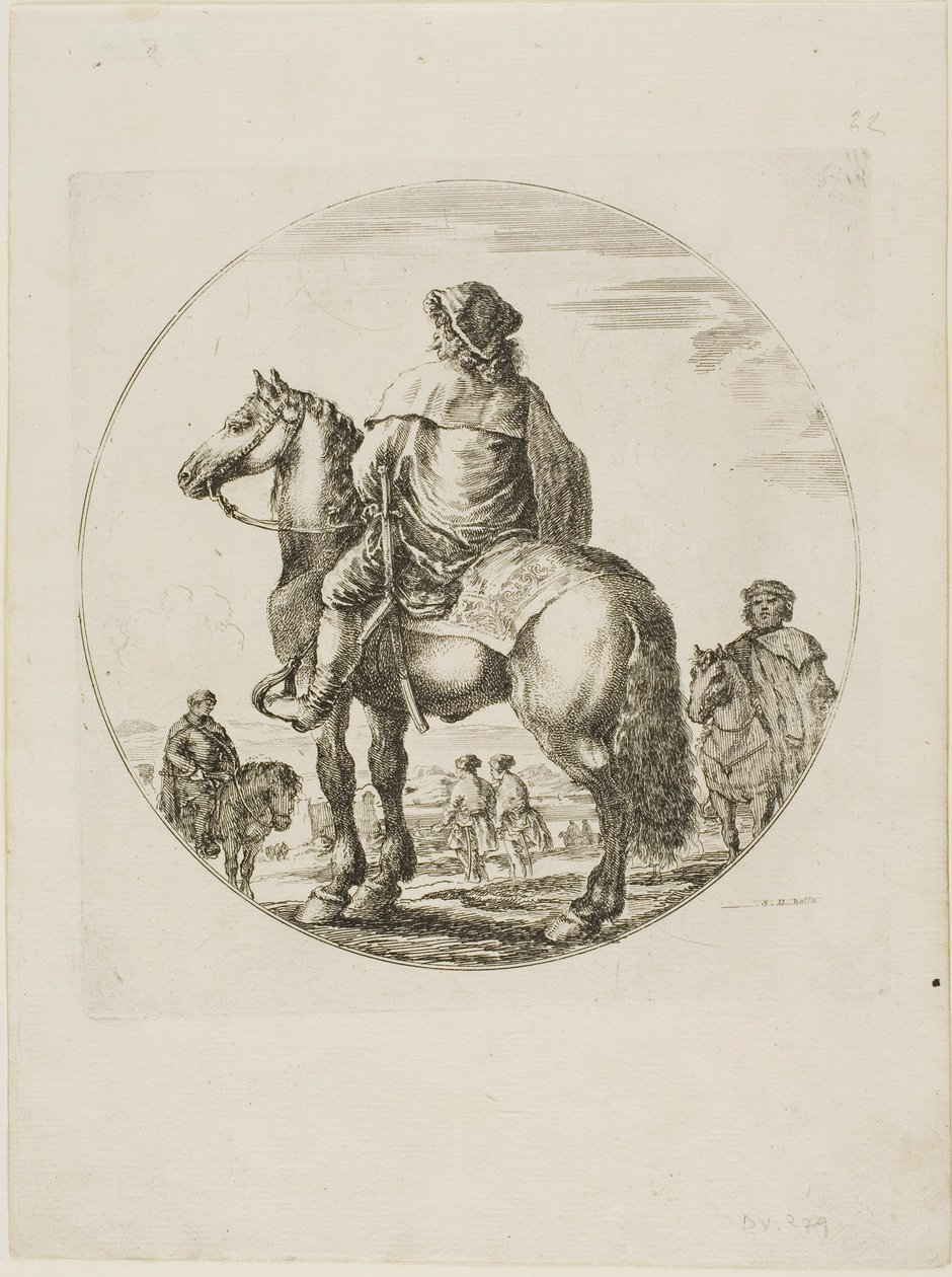Hungarian Horseman by Stefano della Bella