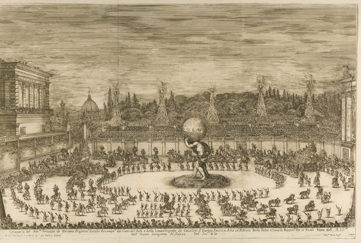 Il mondo festeggiante, Balletto a Cavallo on the Occasion of the Wedding of Cosimo de Medici by Stefano della Bella