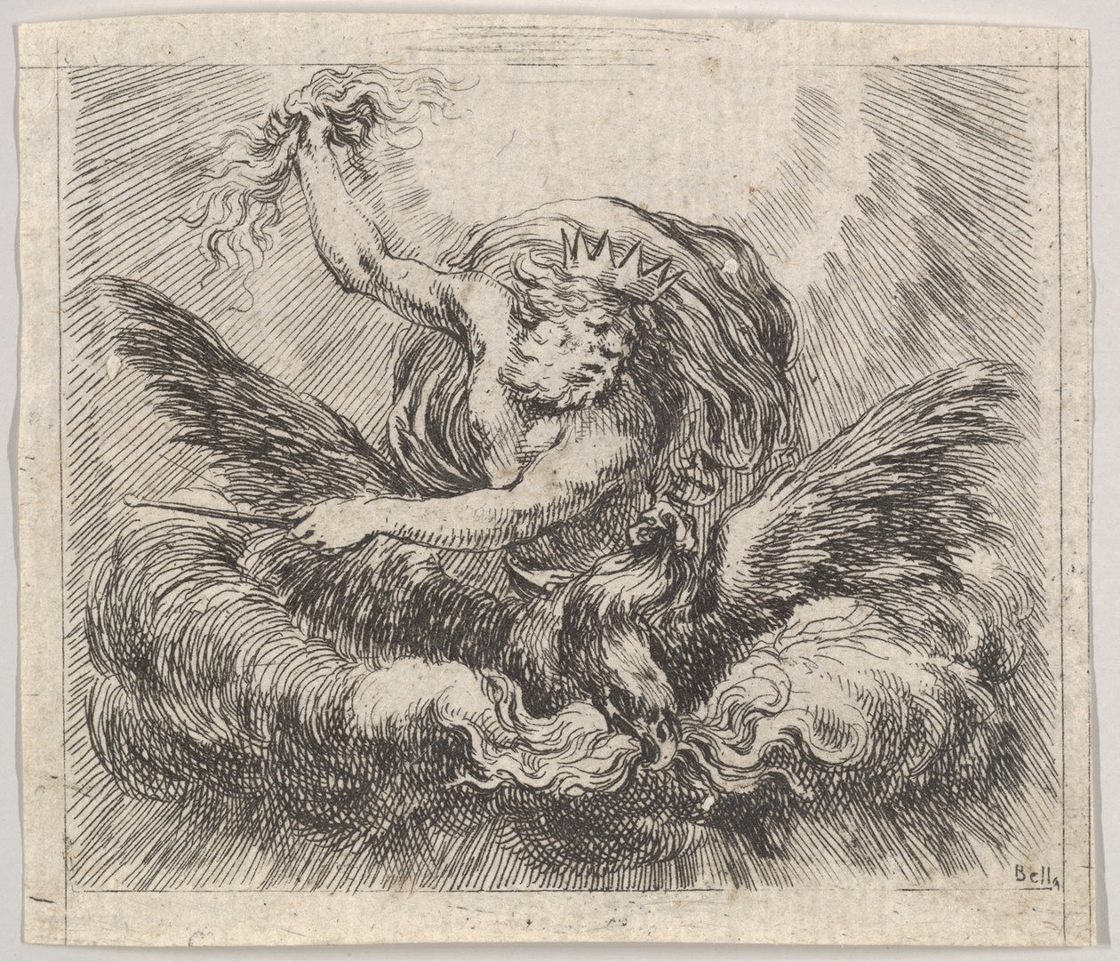 Jupiter, from Game of Mythology by Stefano della Bella