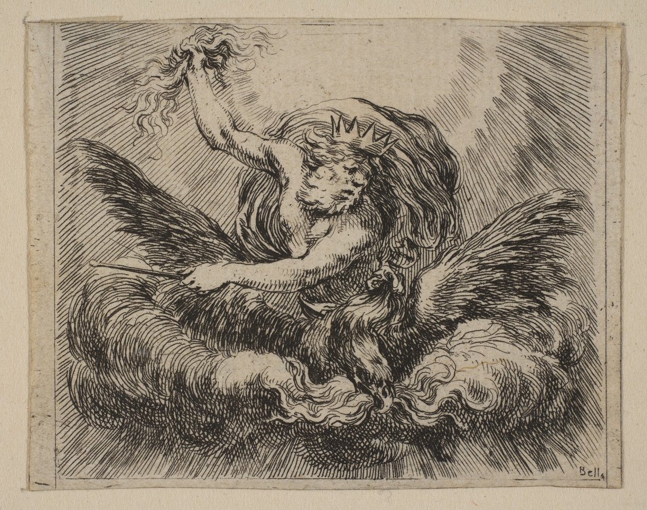 Jupiter, from Game of Mythology by Stefano della Bella