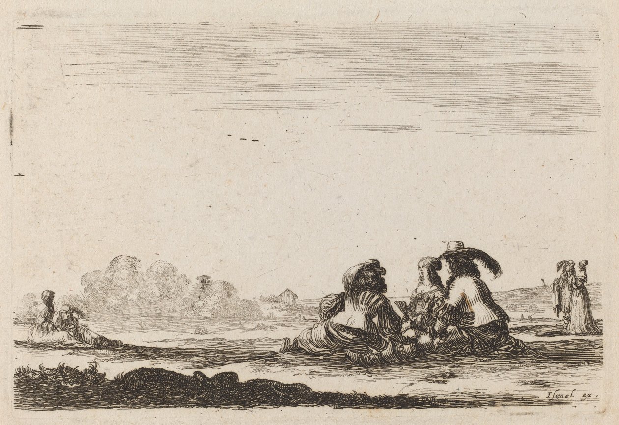 Lords and Ladies Conversing, 1642 by Stefano della Bella